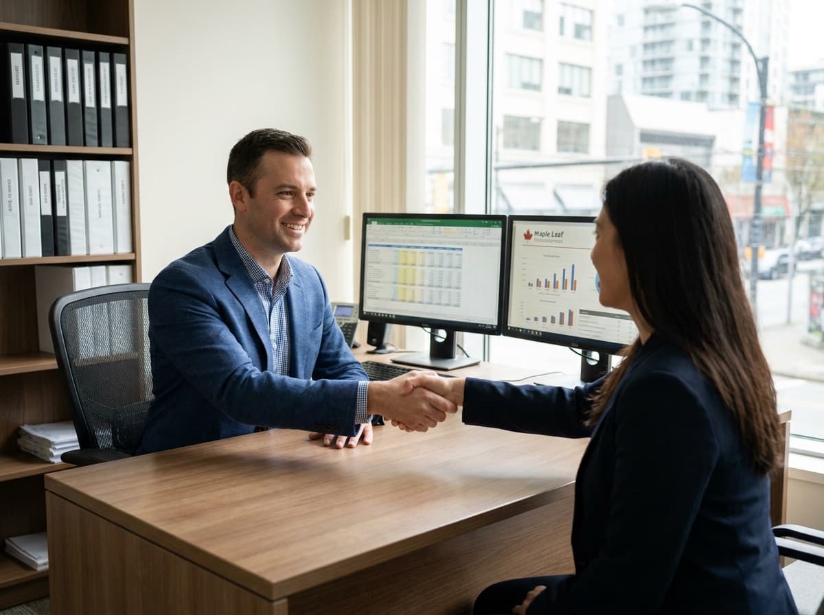 Franchisor meeting a prospective franchisee